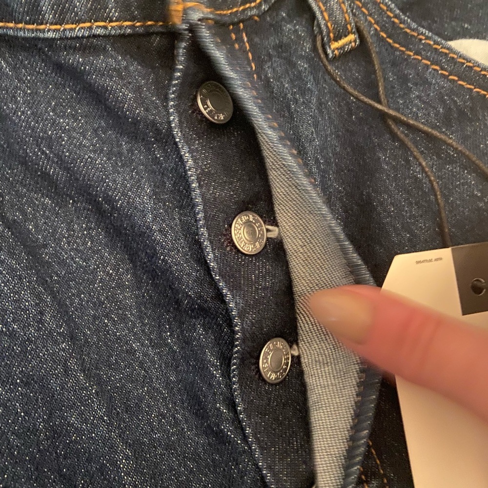 NWT Levi’s rib cage straight ankle dark wash - Picture 8 of 13